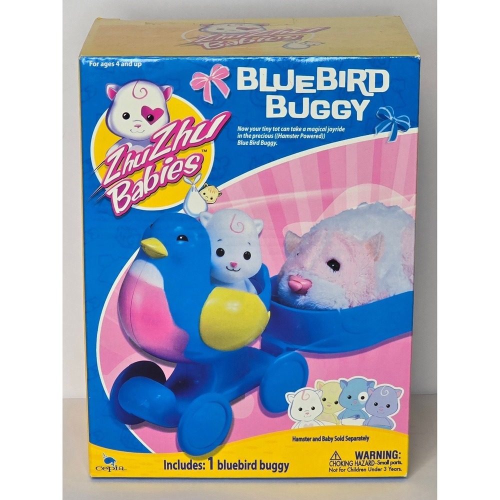 ZHU ZHU BABIES BLUEBIRD  BUGGY NEW